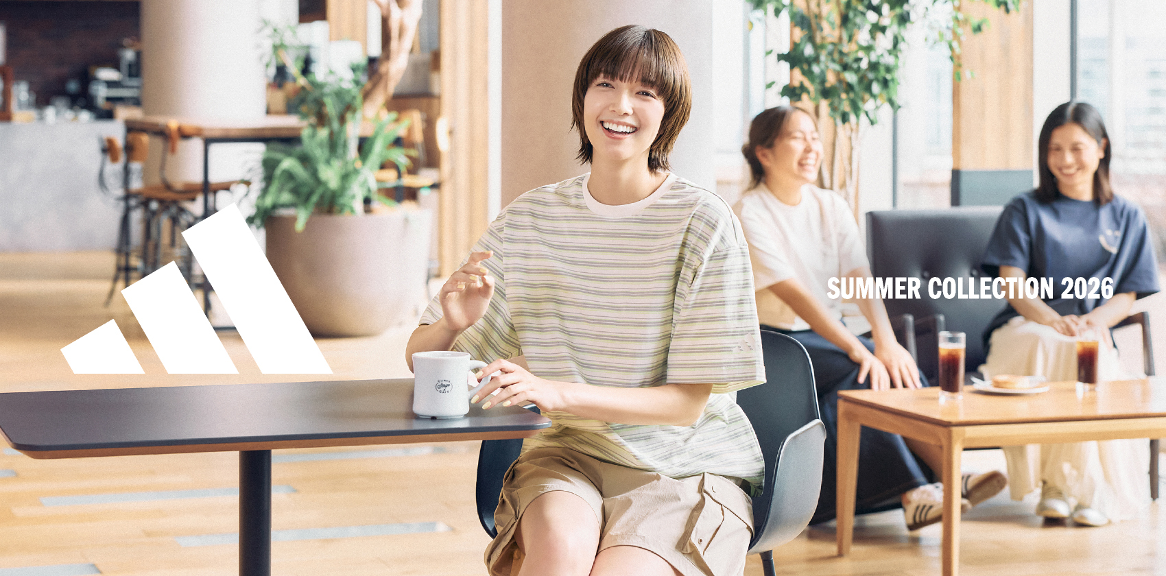 adidas 佐藤しおり