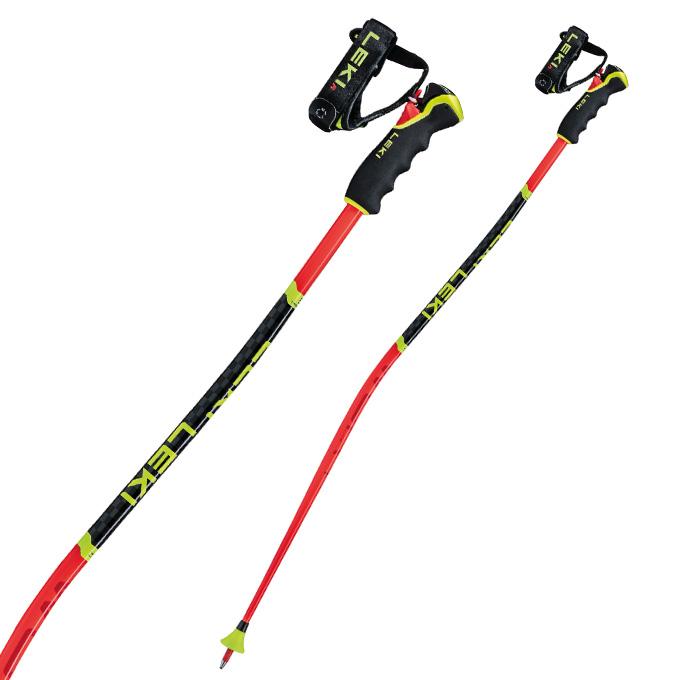 LEKI スキー ストック 115cm レッド/イエロー LEKI スキー ストック オレンジ/イエロー - メルカリ