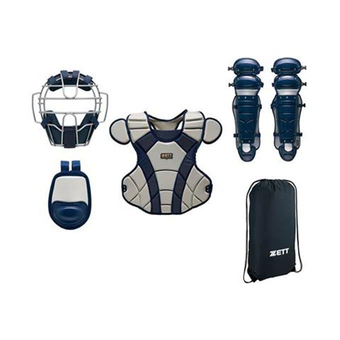 ゼット ZETT 野球 軟式 捕手用 防具 軟式用キャッチャー防具4点セット