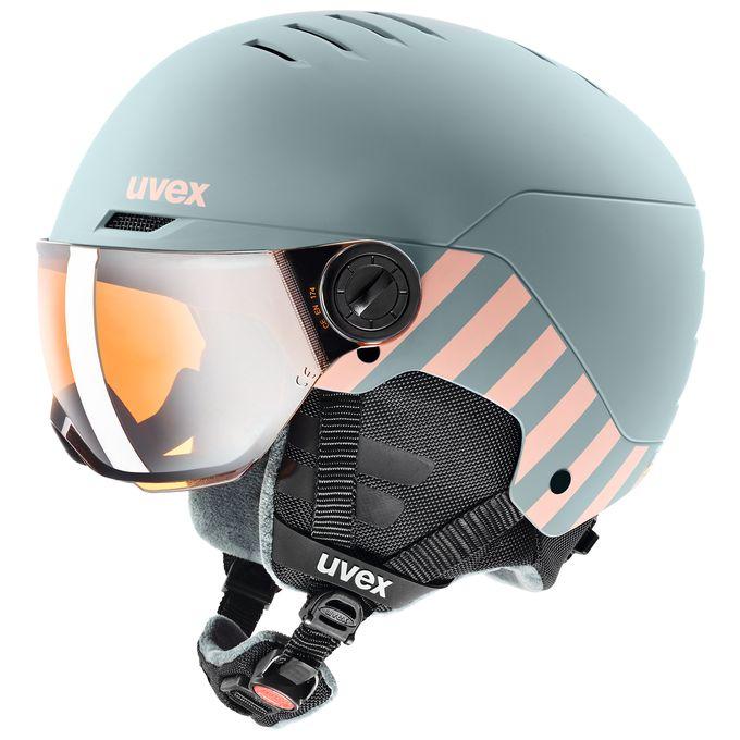 uvex(ウベックス) 子供用 スキースノーボードバイザーヘルメット uvex