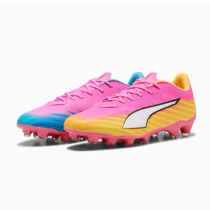 Puma サッカーシューズ・スパイク 青・ピンク25.5センチ　箱付き プーマ PUMA メンズ サッカー スパイク シューズ 土・人工芝用 K