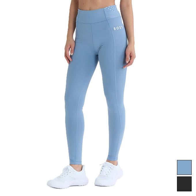 新品タグ付き 高級 ウール シルク レギンス ボトムス ブルー XS ロキシー ROXY レディース フィットネスウェア ボトムス レギンス WIND
