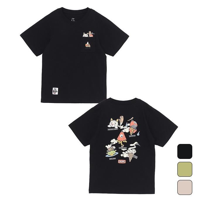 チャムス CHUMS キッズ ジュニア アウトドア ウェア トップス Tシャツ